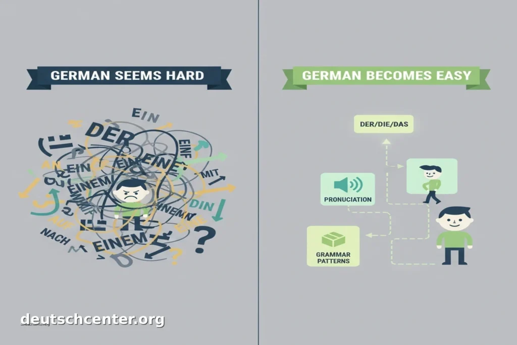 تصورات رایج و پیشفرضهای اشتباه درباره دشواری زبان آلمانی
