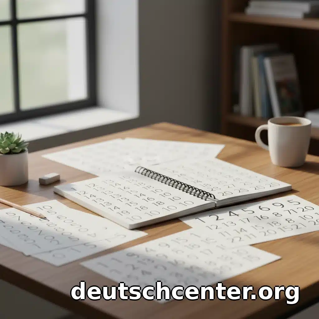 تمرین‌های شنیداری با اعداد آلمانی